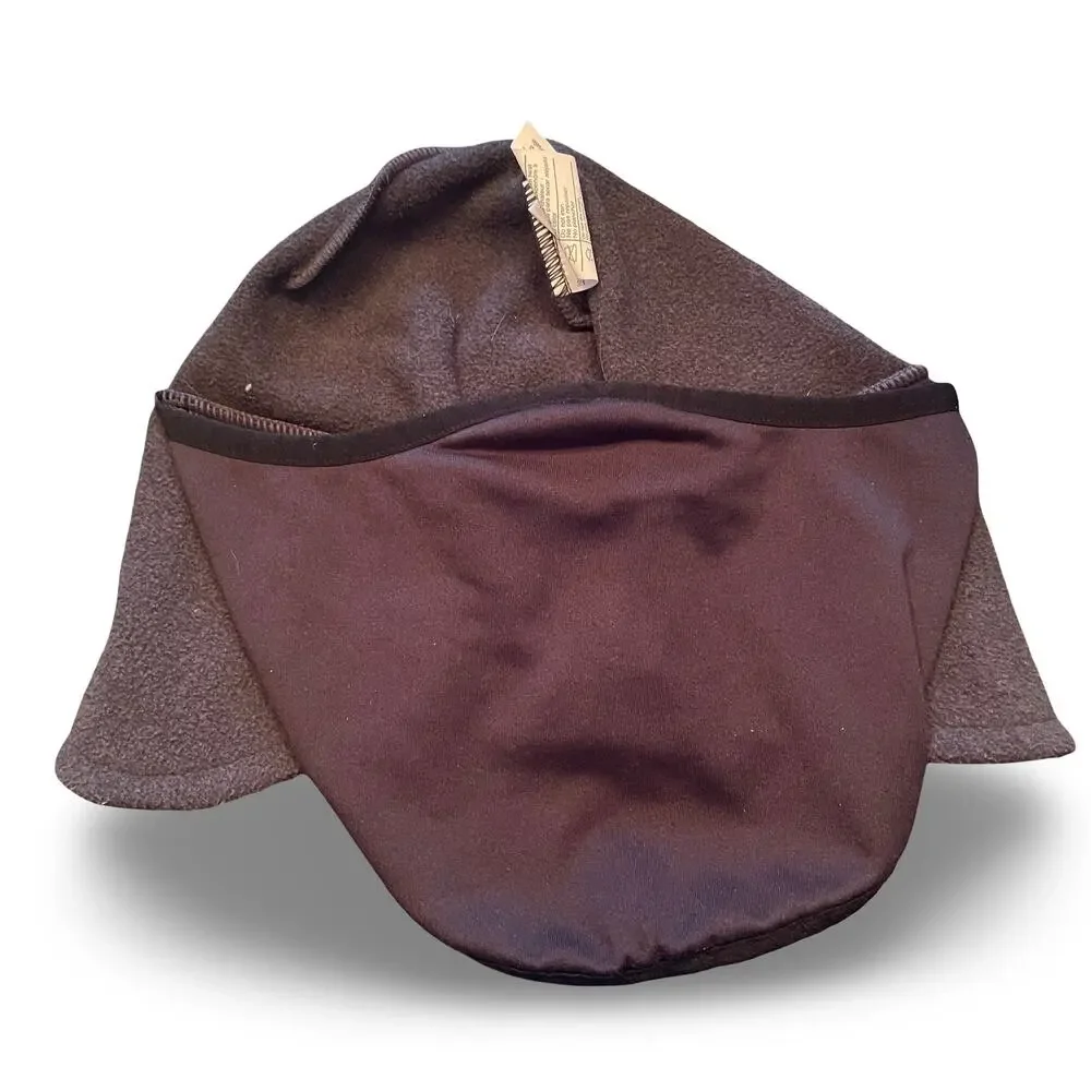Carhartt 2-in-1 Fleece Beanie Hat Face Mask Pull Down Earflaps Gray 100141 Snow